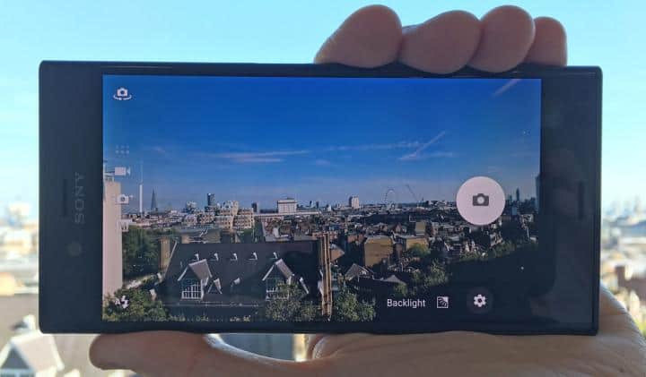 Câmera do Sony Xperia XZ
