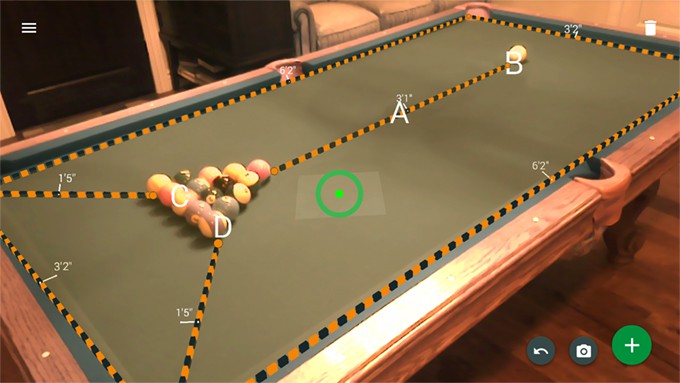 Tango AR apps Measure
