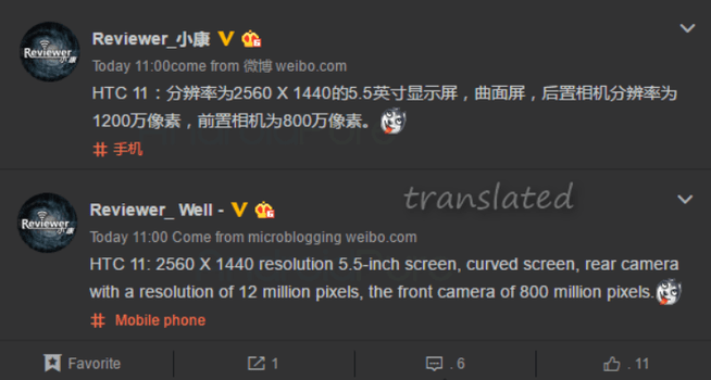 HTC 11
