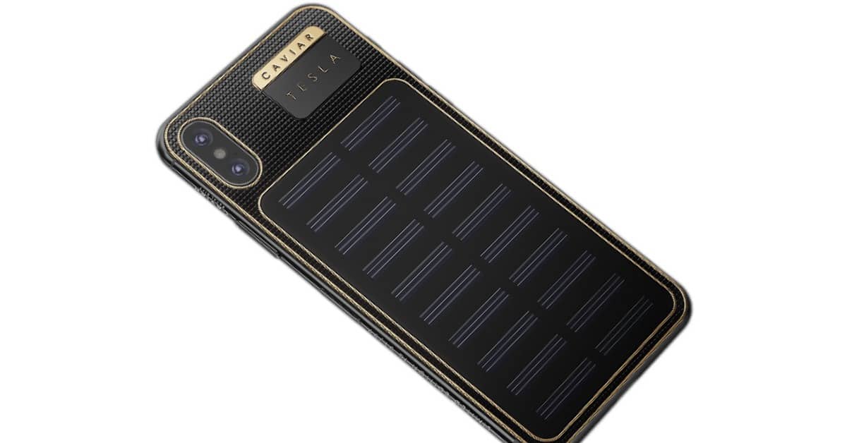 4,000 Apple iPhone X Tesla to feature its own solar panel charging case!