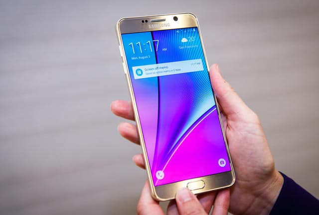 Galaxy Note 5 screen