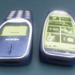 Nokia 3310 and Ericsson T28S smartphones