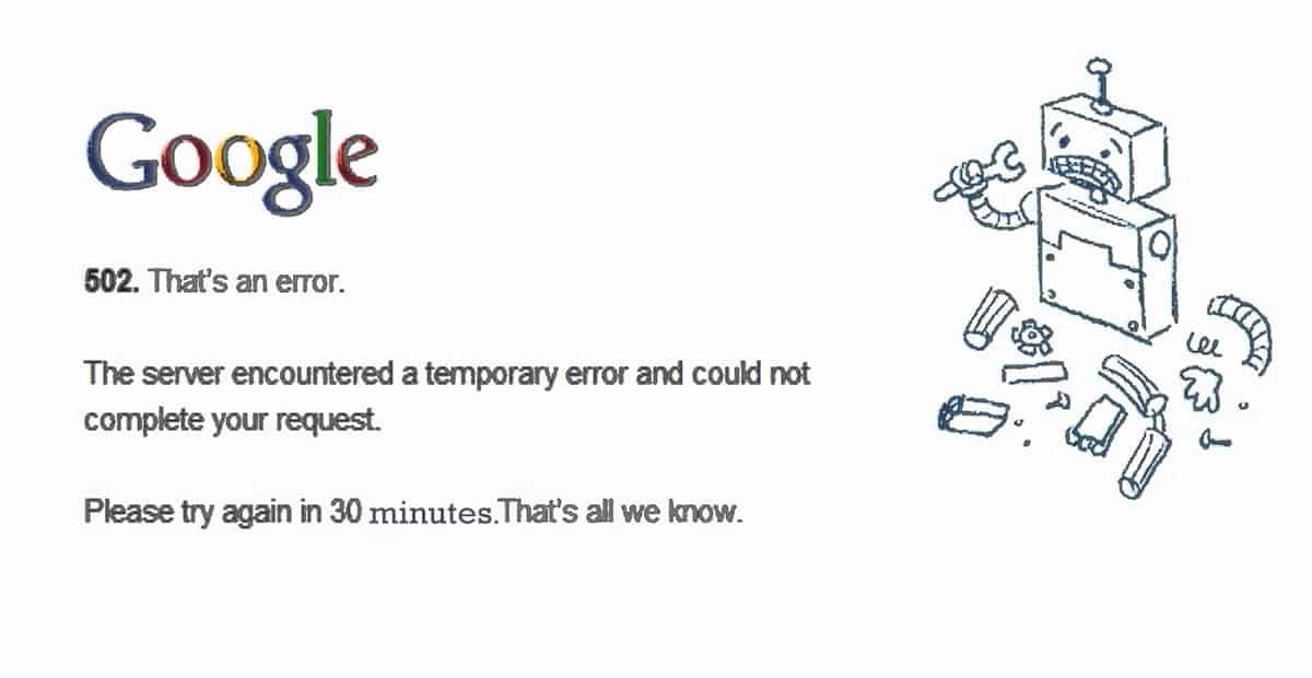 google Eror