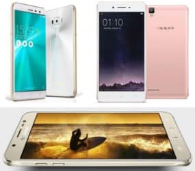 ASUS ZenFone 3 VS Galaxy J7 VS OPPO F1