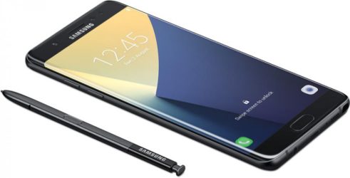 galaxy-note7 phones with iris scanner