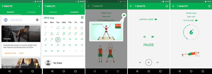 best fitness apps 7 minute workout