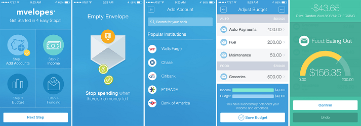 Mvelopes- best budgeting apps