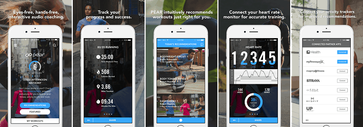 best fitness apss PEAR personal coach