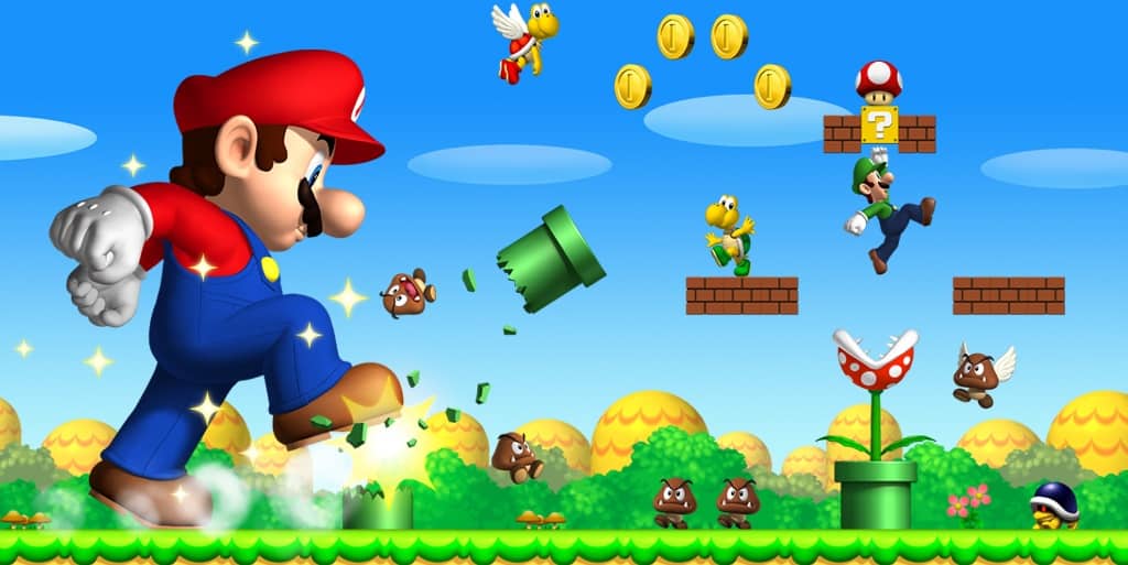 Mario game on smartphones