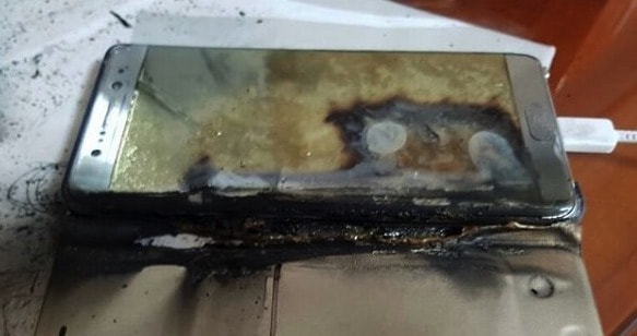 Samsung Galaxy S7 exploded