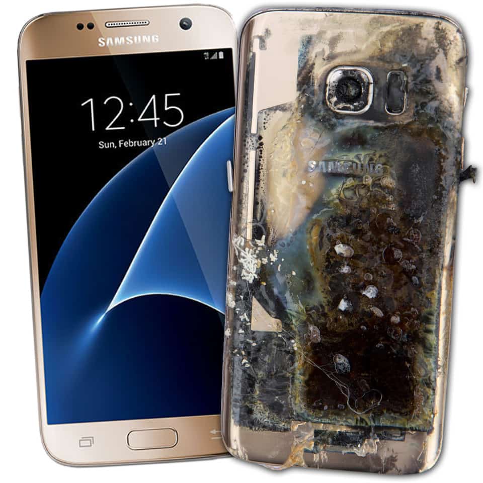 Samsung clients refuse to purchase burned phone