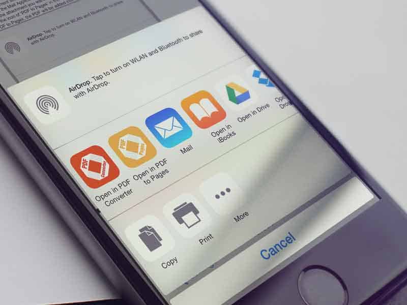convert to PDF on iOS