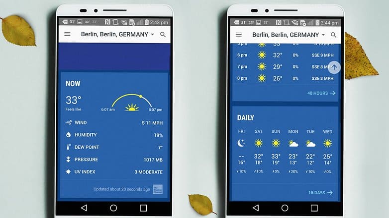 weather apps Android iOS