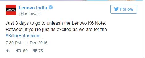 Lenovo K6 Note