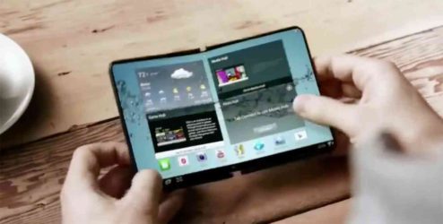 Foldable Samsung phone