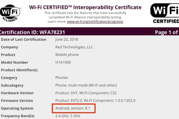 Wifi certification
