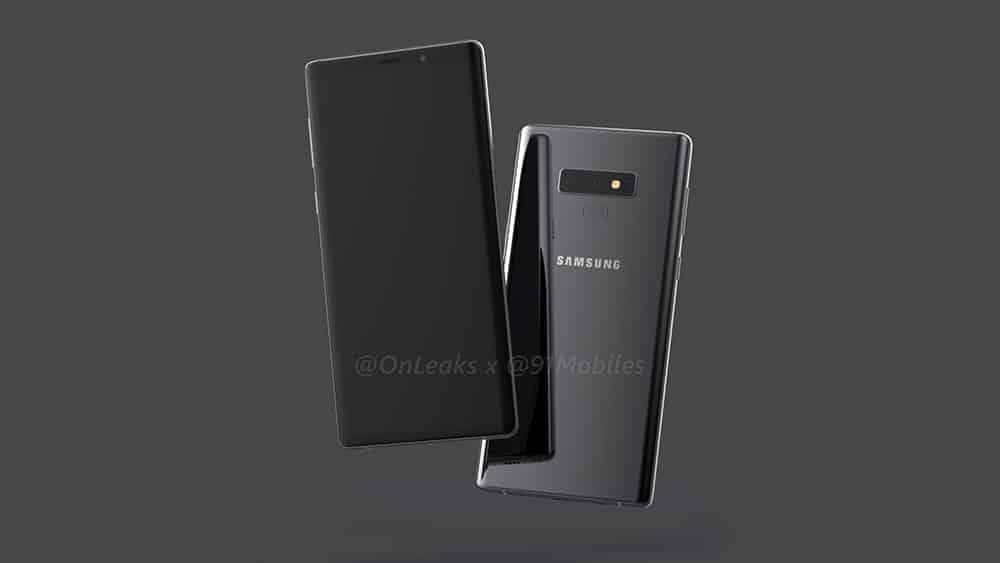 Samsung Galaxy Note 9 design