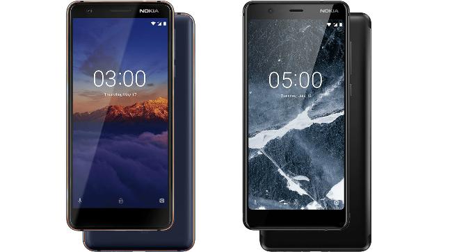 Four Nokia 5 variants