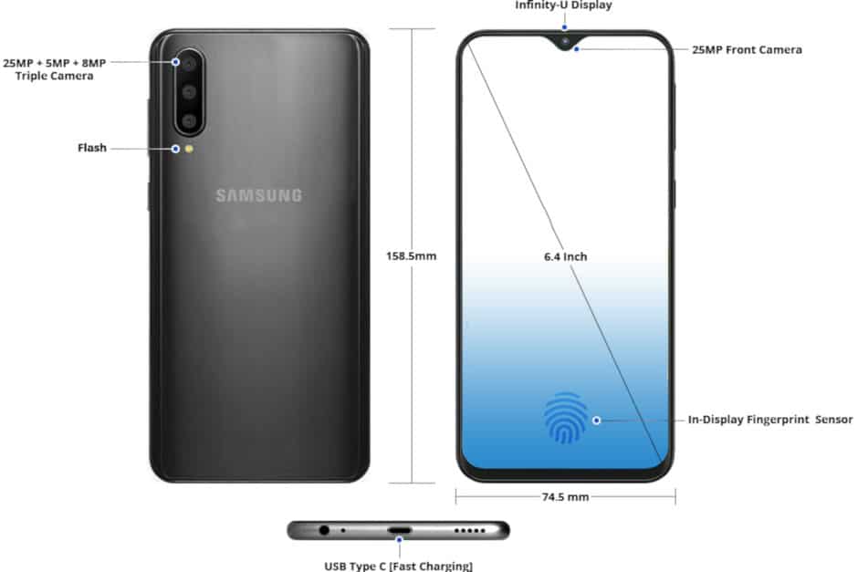 Samsung Galaxy A50 Full Specs Triple 25MP Cameras 6GB RAM Samsung Galaxy A50 Full Specs Triple 25MP Cameras 6GB RAM