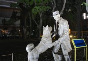 Hachiko and his owner