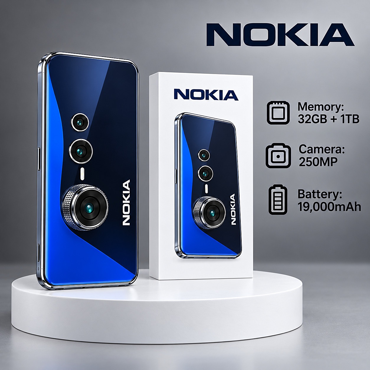 Nokia Maze Ultra 2026 Specs: 250MP Camera, 19000mAh Battery!