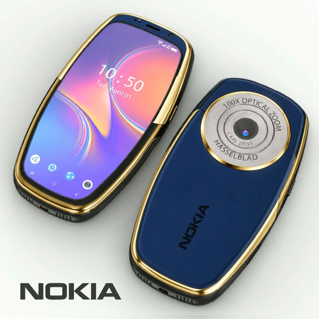 Nokia 6600 5G 2026 Navy & Gold Specs: 108MP Camera, 6900mAh Battery!