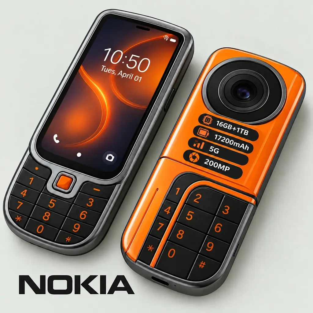Nokia 7680 2026 Specs: 200MP Camera, 17200mAh Battery!
