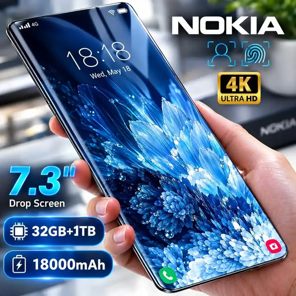 Nokia Drop Max 2026 Specs: 32GB RAM, 18000mAh Battery!