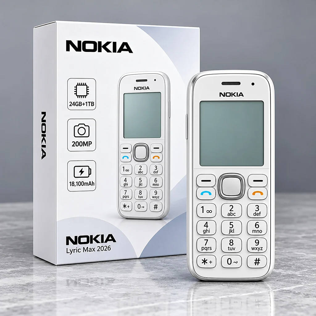 Nokia Lyric Max 2026 Specs: 24GB RAM, 18100mAh Battery!