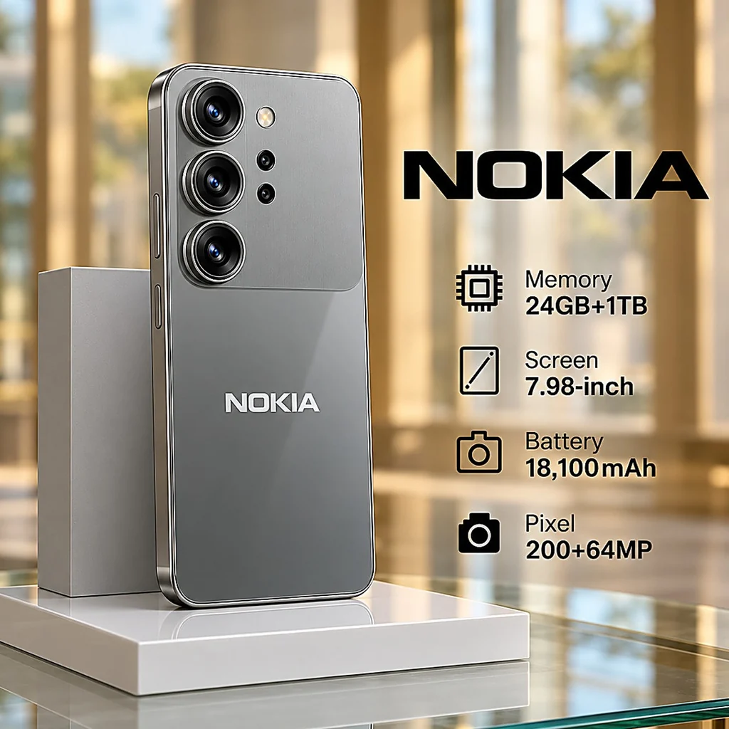 Nokia Pioneer Max 2026 Specs: 24GB RAM, 18100mAh Battery!