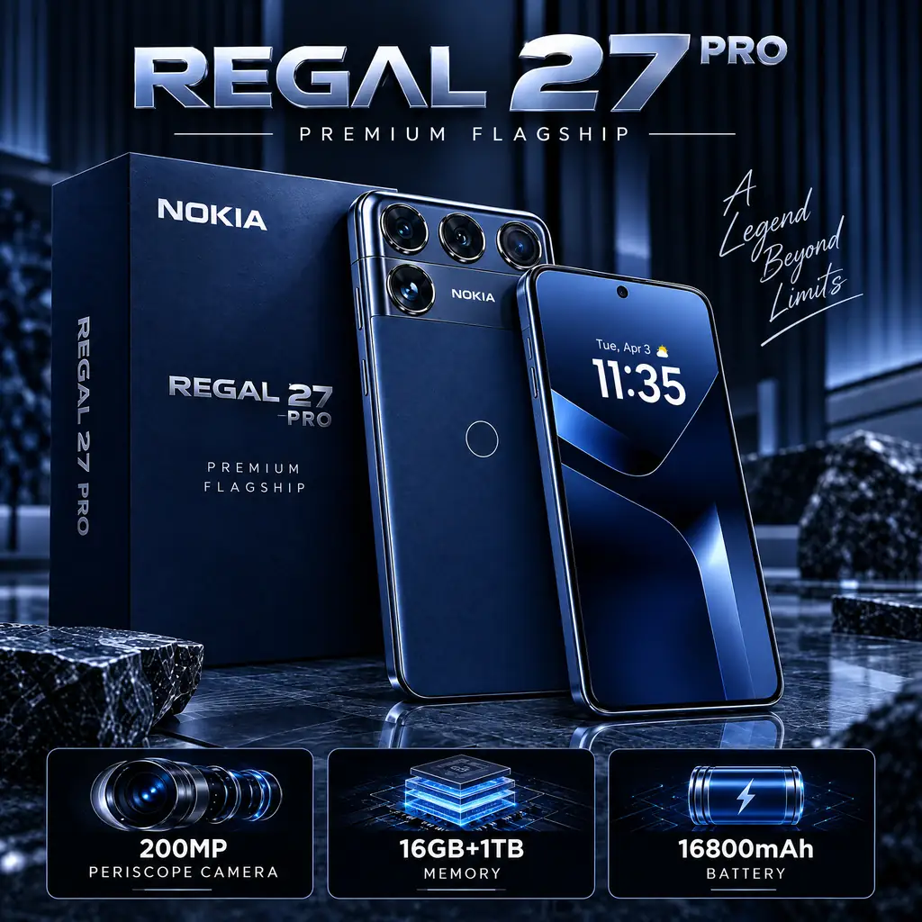 Nokia Regal 27 Pro 2026 Specs: 16GB RAM, 16800mAh Battery!
