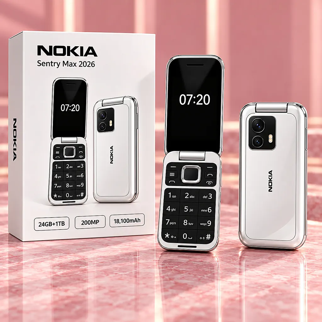Nokia Sentry Max 2026 Specs: 24GB RAM, 18100mAh Battery!