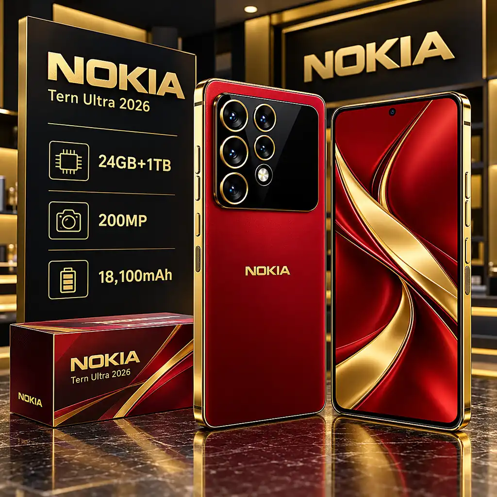 Nokia Tern Ultra 2026 Specs: 24GB RAM, 18100mAh Battery!
