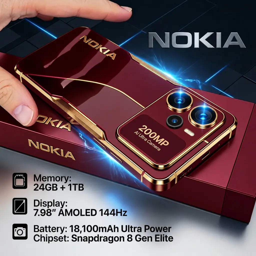 Nokia Thunder Orbit 2026 Specs: 24GB RAM, 18100mAh Battery!