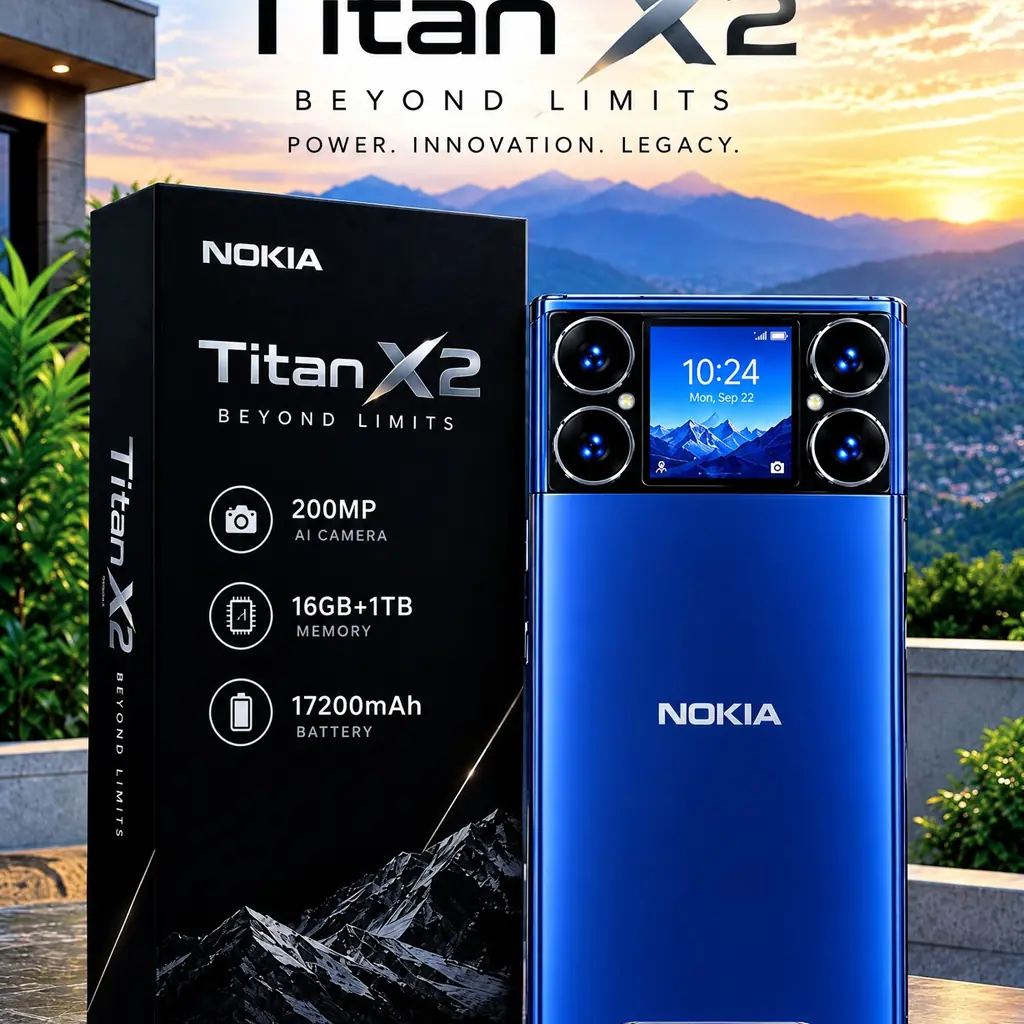 Nokia Titan X2 2026 Specs: 200MP Cameras, 17200mAh Battery!