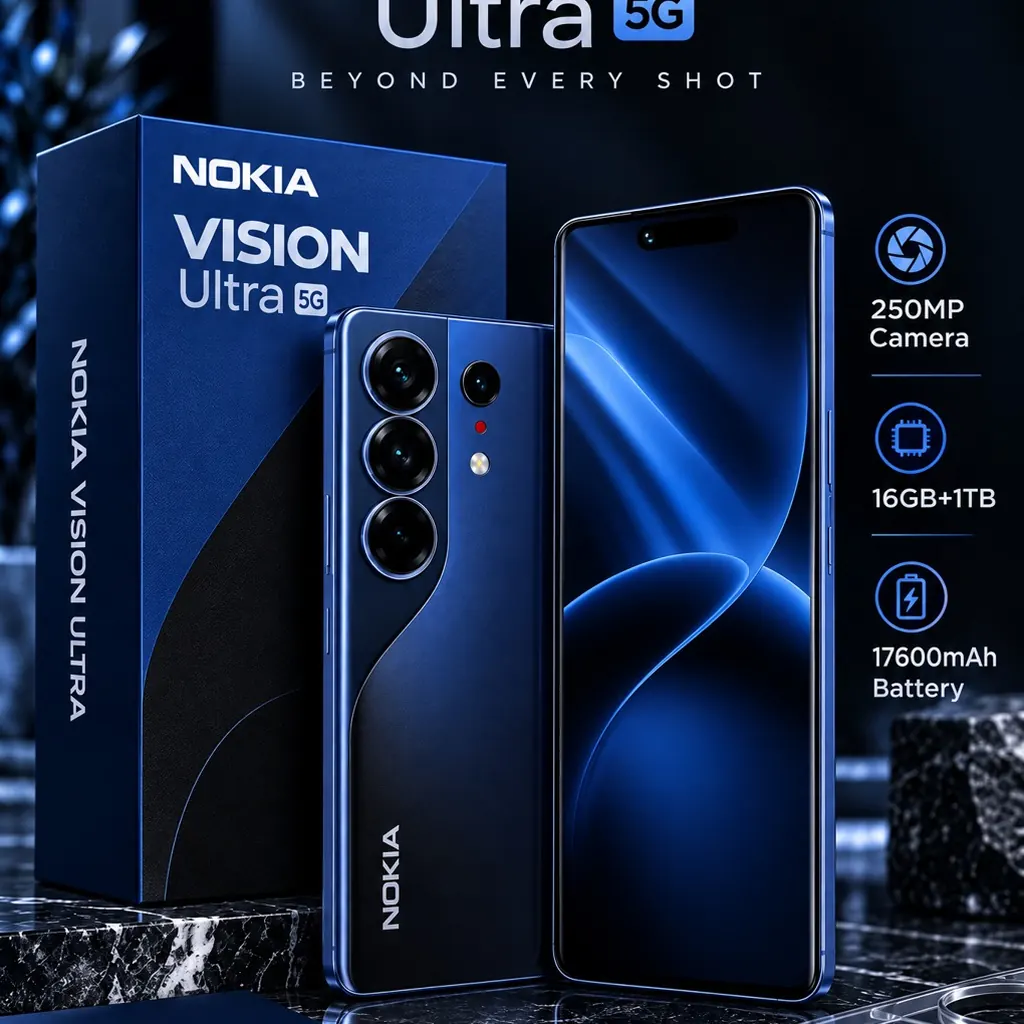 Nokia Vision Ultra 2026 Specs: 250MP Cameras, 17600mAh Battery!