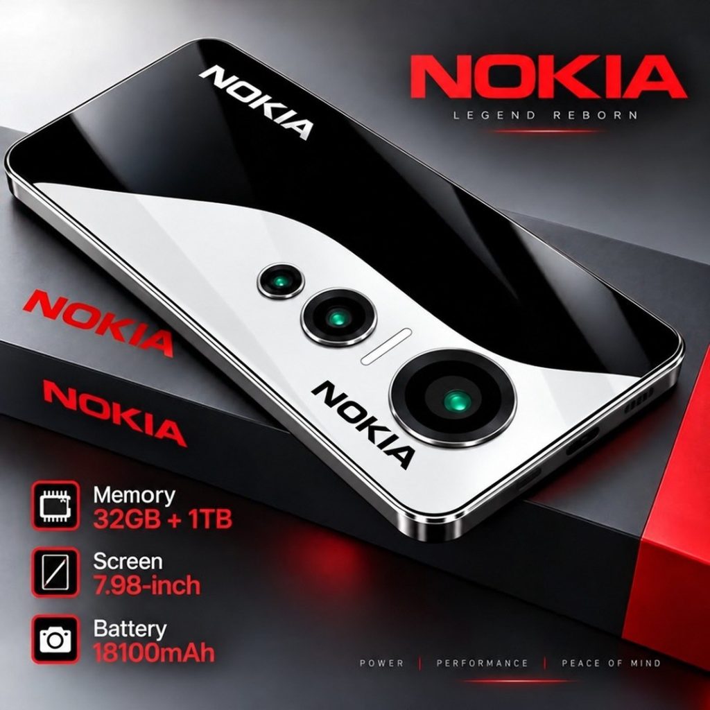 Nokia Wind Max 2026 Pearl White Specs: 32GB RAM, 18100mAh Battery!