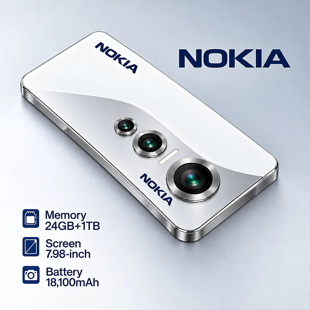 Nokia Wind Pro Max 2026 Specs: 24GB RAM, 18100mAh Battery!