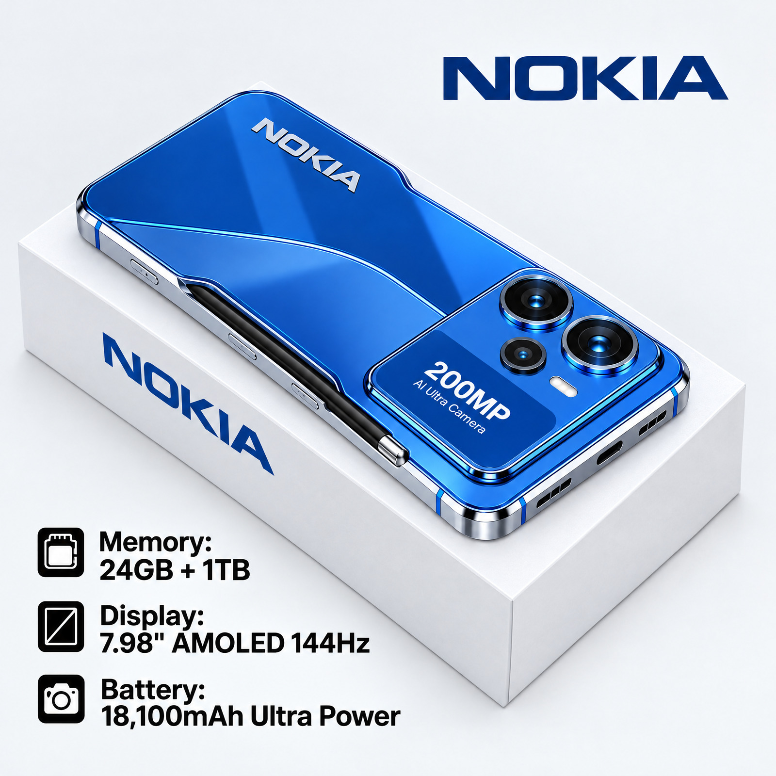 Nokia Thunder Max 2026 front design