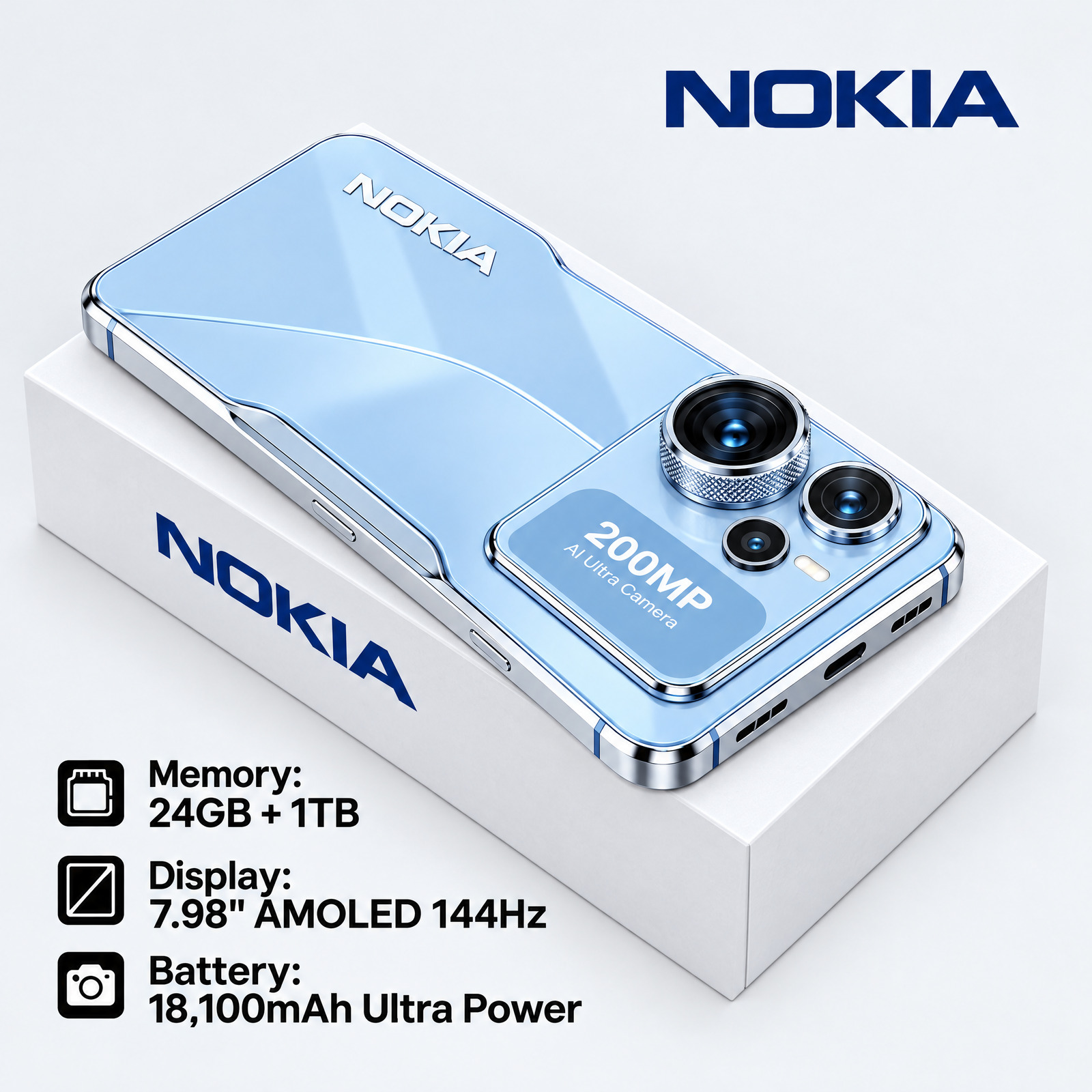 Nokia Thunder Max 2026 front design