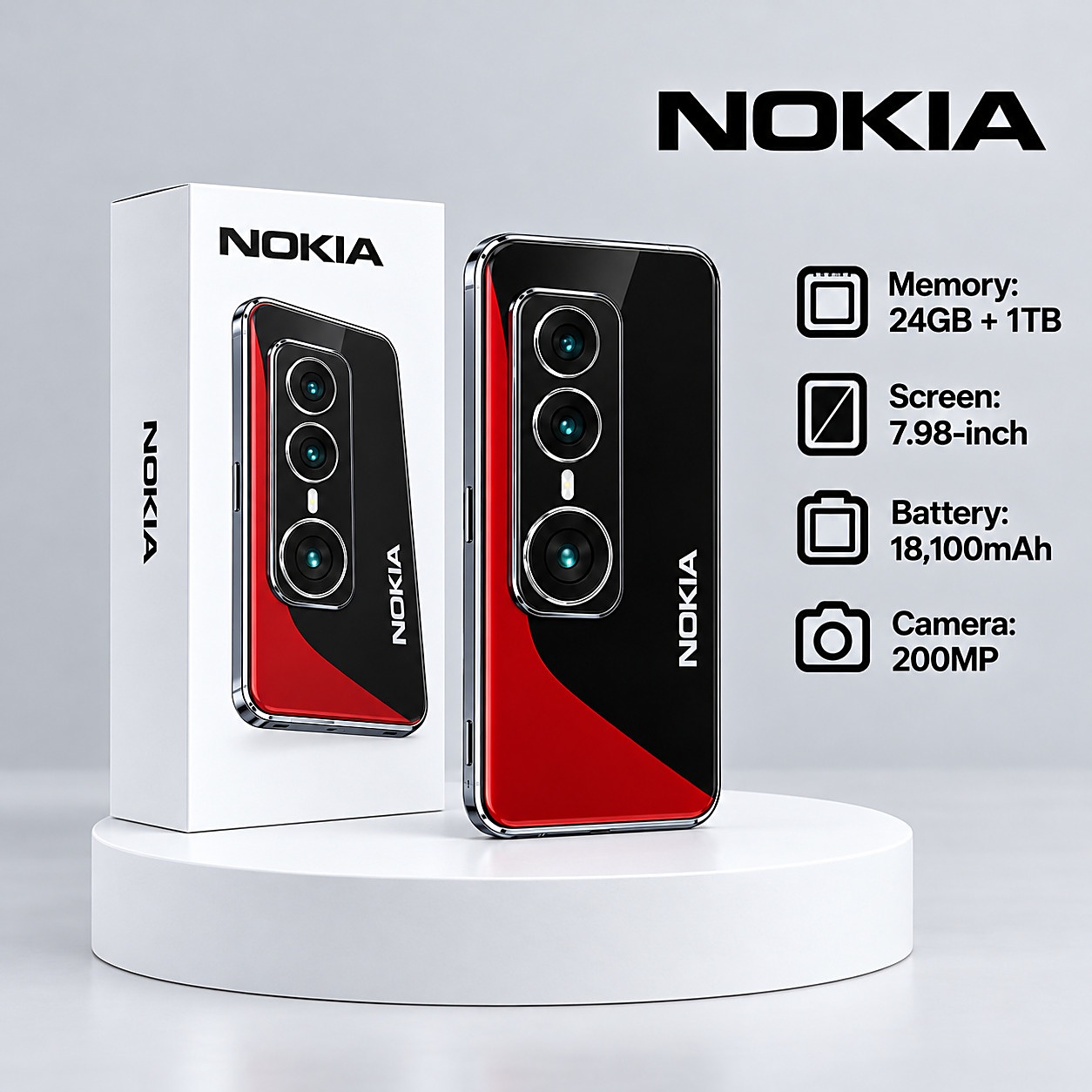 Nokia Thunder Max 2026 front design