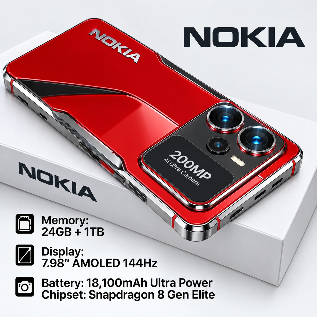 Nokia Thunder Max 2026 का सामने का डिजाइन