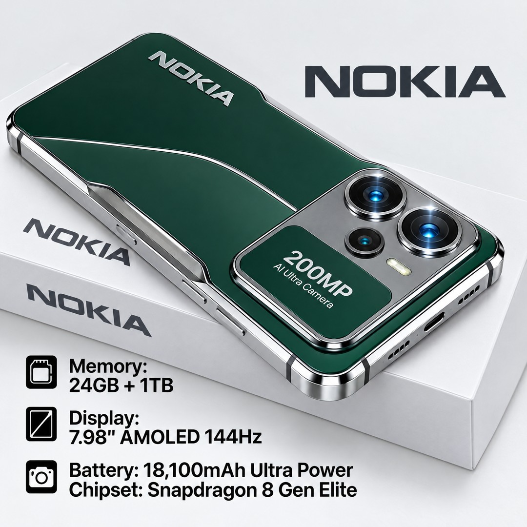 Design de la face avant du Nokia Thunder Max 2026